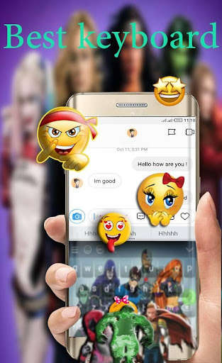 Run android online APK superhero Keyboard Theme Emoji from MyAndroid or emulate superhero Keyboard Theme Emoji using MyAndroid