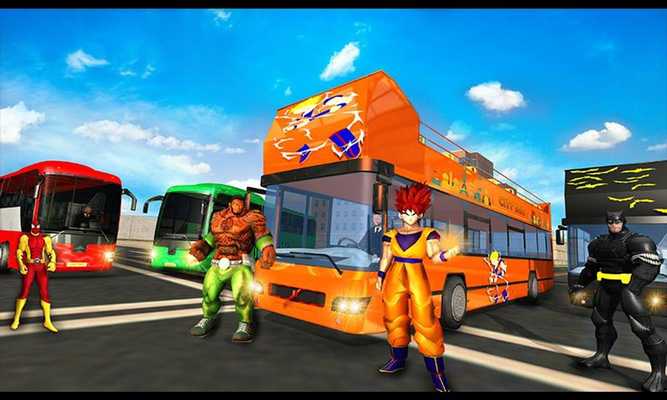 Emulate Android APK Superhero Mega Bus Transport Simulator