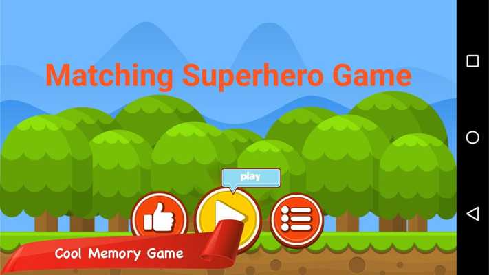 Emulate Android APK Superhero Memory Game