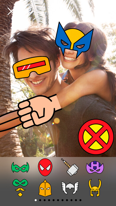 Emulate iPhone app Superhero Me - Unleash Your Inner Hero FREE Photo Stickers Editor using MyAndroid