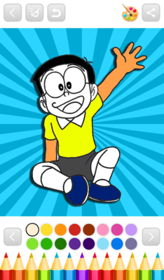 Emulate Android APK Superhero Nobita Coloring Book