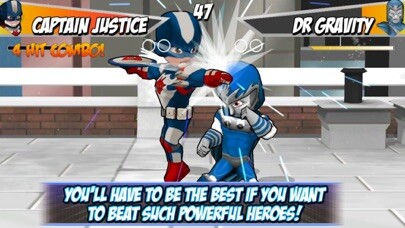 Emulate iPhone app Superheros 2 Free fighting games using MyAndroid