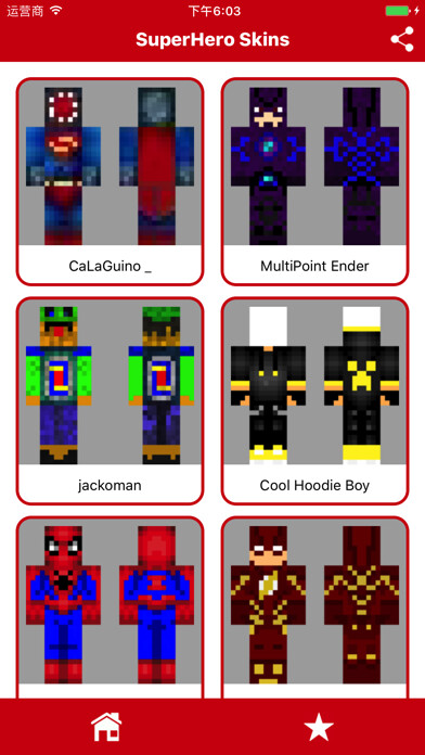 Emulate iPhone app SuperHero SKINS App for Minecraft PE - MCPE Skins using MyAndroid Emulate iPhone app SuperHero SKINS App for Minecraft PE - MCPE Skins using MyAndroid