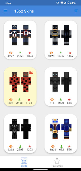 Run android online APK Superhero Skins from MyAndroid or emulate Superhero Skins using MyAndroid