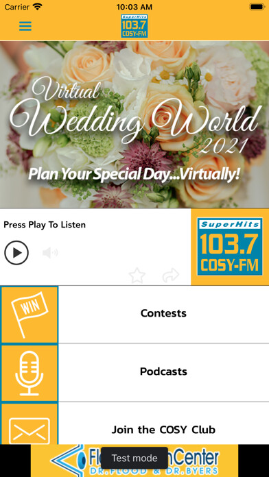 Emulate iPhone app SuperHits 103.7 COSY-FM using MyAndroid Emulate iPhone app SuperHits 103.7 COSY-FM using MyAndroid