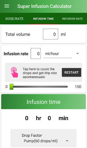 Run android online APK Super Infusion Calculator from MyAndroid or emulate Super Infusion Calculator using MyAndroid