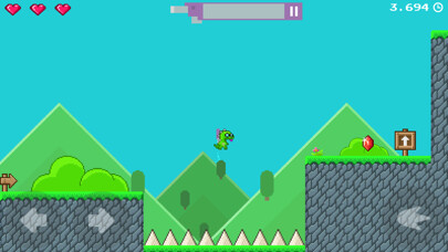 Emulate iPhone app Super Jetpack Lizard using MyAndroid