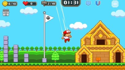 Emulate iPhone app Super Jim Jump:  Classic Platform Game using MyAndroid