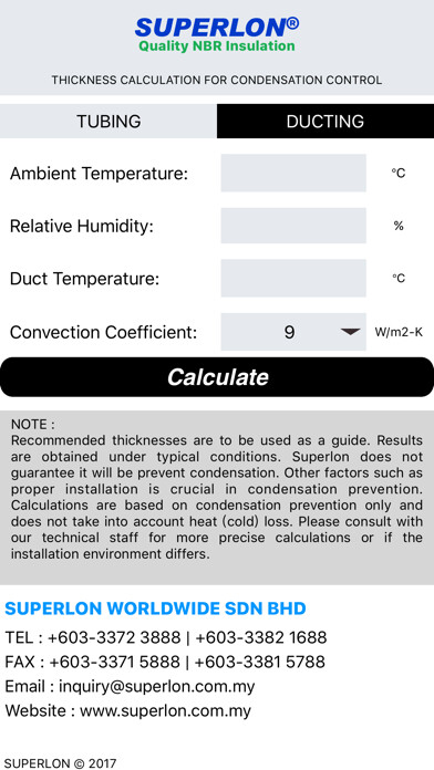 Emulate Android APK Superlon Thickness Calculation