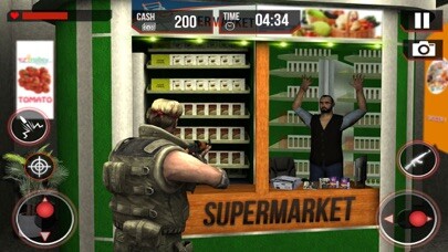 Emulate iPhone app Super-Market Car Driver 3D: Police Shooting Gangster in Mad Crime City using MyAndroid