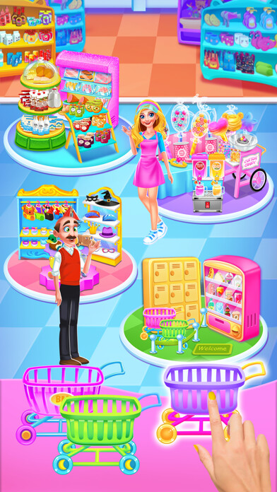 Emulate iPhone app Supermarket Girl Cleanup using MyAndroid