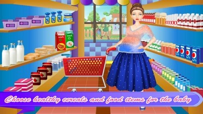 Emulate iPhone app Supermarket Mom Grocery Shopping girls games using MyAndroid