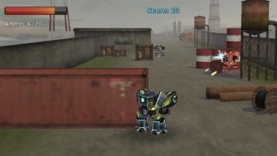 Emulate iPhone app Super Mechs War: Robot Shooter using MyAndroid