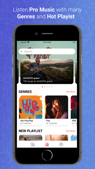 Emulate iPhone app Super Music Player using MyAndroid