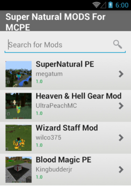 Emulate Android APK Super Natural MODS For MCPE Emulate Android APK Super Natural MODS For MCPE