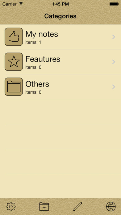 Emulate iPhone app SuperNotes - note and location using MyAndroid