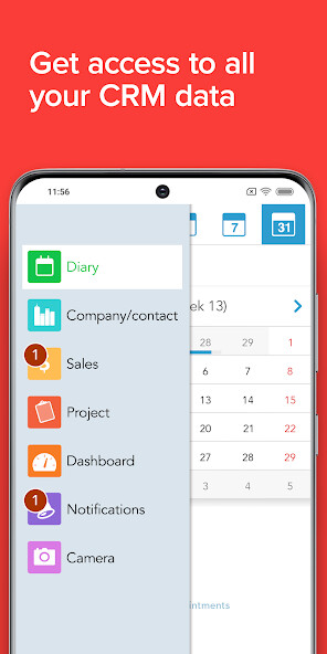 Emulate iPhone app SuperOffice Pocket CRM using MyAndroid