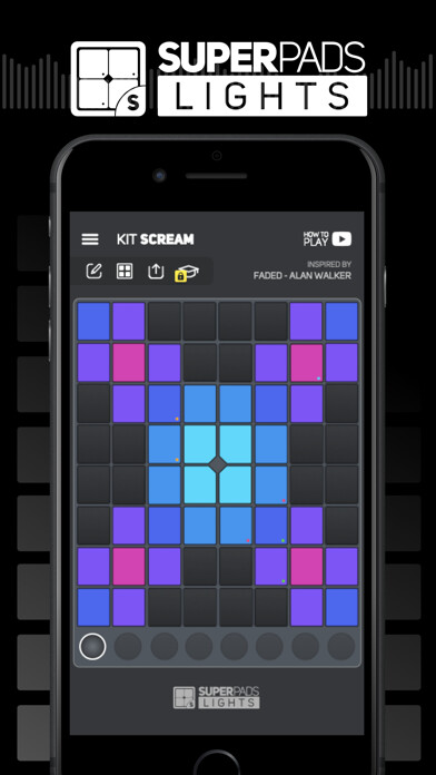 Emulate iPhone app SUPER PADS LIGHTS - Launchpad using MyAndroid Emulate iPhone app SUPER PADS LIGHTS - Launchpad using MyAndroid