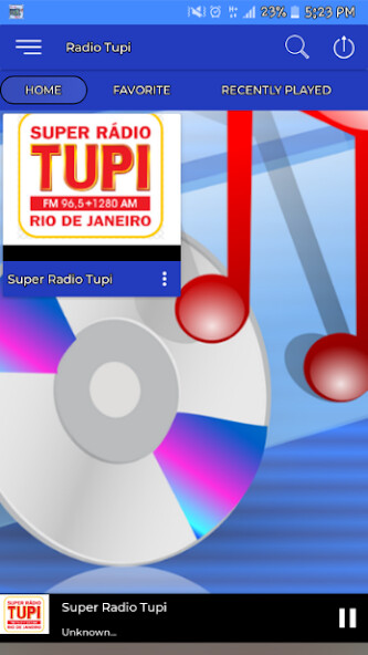 Run android online APK Super Rádio Tupi Ao Vivo Tupi from MyAndroid or emulate Super Rádio Tupi Ao Vivo Tupi using MyAndroid