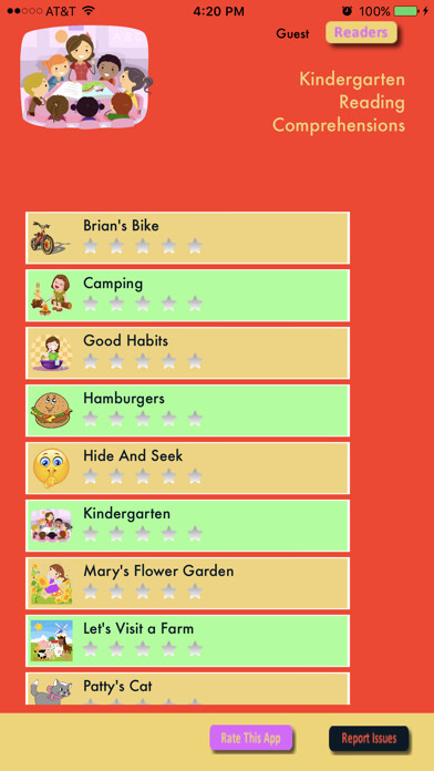 Emulate iPhone app Super Reader - Kindergarten using MyAndroid