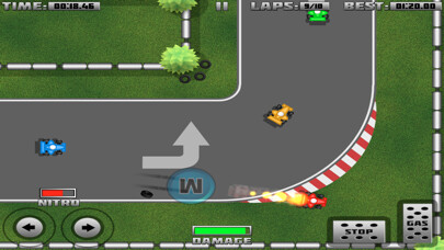 Emulate iPhone app Super Retro Racing using MyAndroid