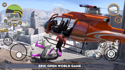 Emulate iPhone app Super Rope Flying City Hero using MyAndroid