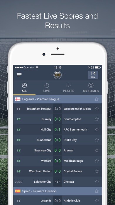 Emulate iPhone app Super Score App : livescores using MyAndroid Emulate iPhone app Super Score App : livescores using MyAndroid