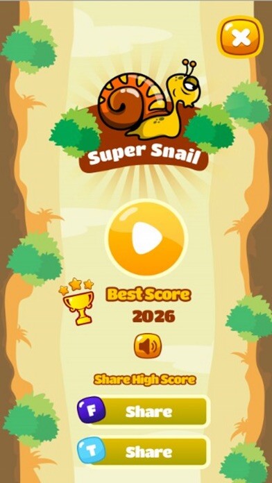 Emulate iPhone app Super Snail Game - Ninja jump using MyAndroid Emulate iPhone app Super Snail Game - Ninja jump using MyAndroid