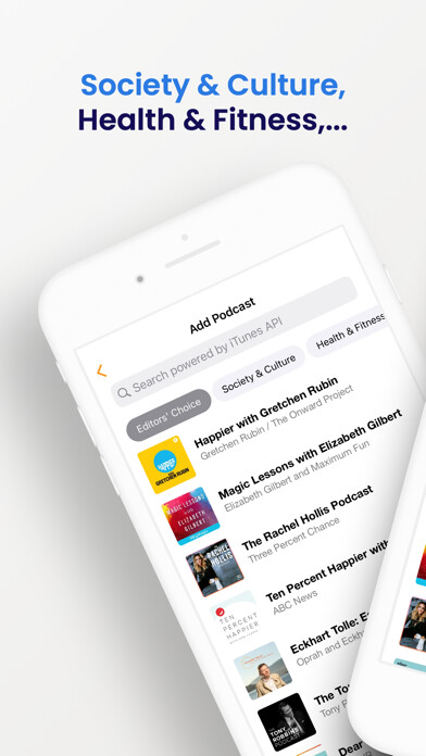 Emulate iPhone app SuperSoul Podcast Player using MyAndroid