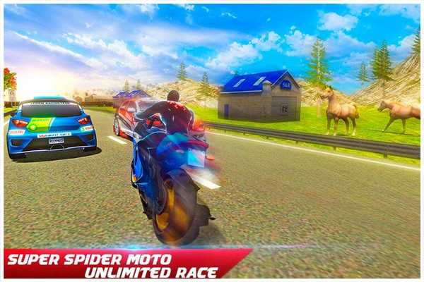 Emulate Android APK Super Spider Motorbike Rider - Traffic Race Emulate Android APK Super Spider Motorbike Rider - Traffic Race
