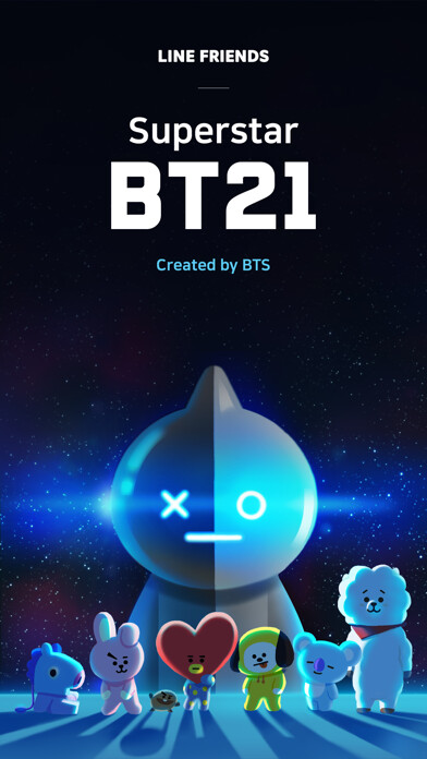 Emulate iPhone app Superstar BT21 #1 Unveiled using MyAndroid