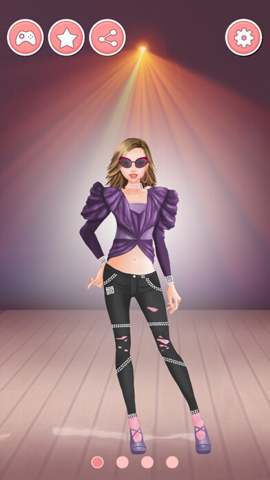 Emulate iPhone app Superstar Dress up - Fashion Star Girl Makeover using MyAndroid Emulate iPhone app Superstar Dress up - Fashion Star Girl Makeover using MyAndroid
