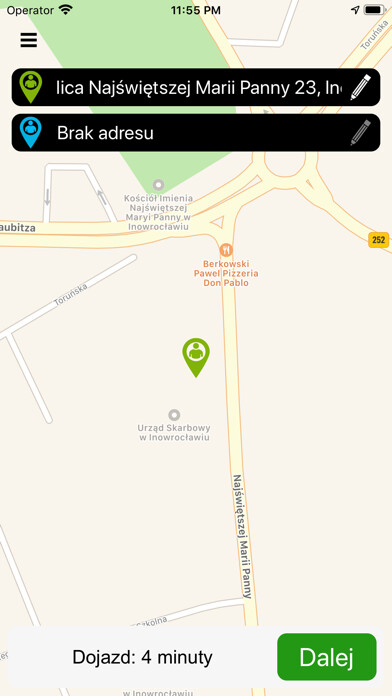 Emulate iPhone app Super Taxi Inowrocław using MyAndroid