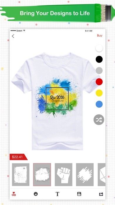 Emulate iPhone app Super T-Shirt Designer using MyAndroid Emulate iPhone app Super T-Shirt Designer using MyAndroid