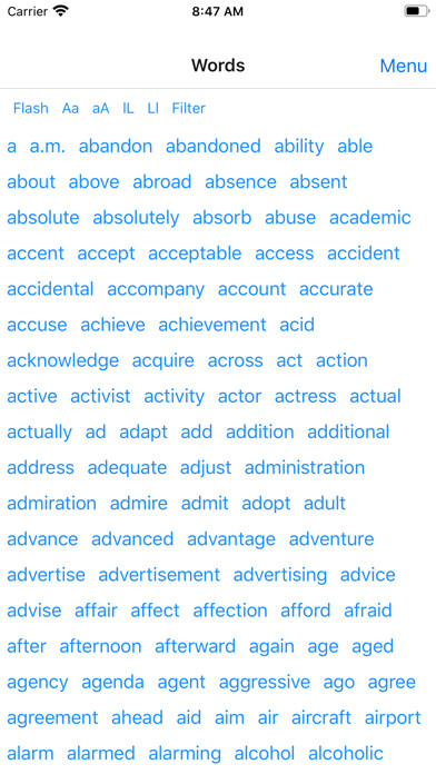 Emulate iPhone app Super Vocabulary Builder using MyAndroid Emulate iPhone app Super Vocabulary Builder using MyAndroid