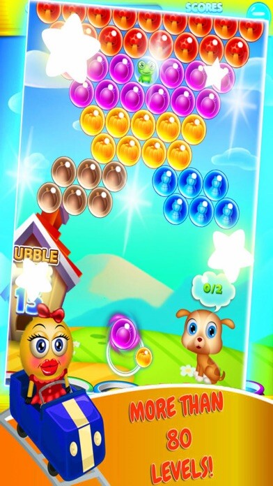 Emulate iPhone app Supper Bubbke Color - X Ball HD using MyAndroid