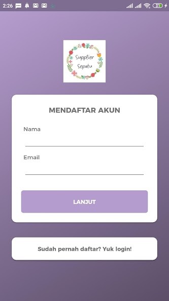 Run android online APK Supplier Sepatu from MyAndroid or emulate Supplier Sepatu using MyAndroid