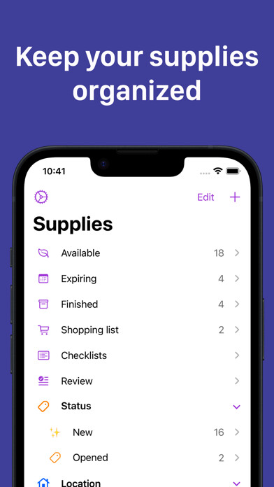 Emulate iPhone app Supplies - home inventory app using MyAndroid Emulate iPhone app Supplies - home inventory app using MyAndroid