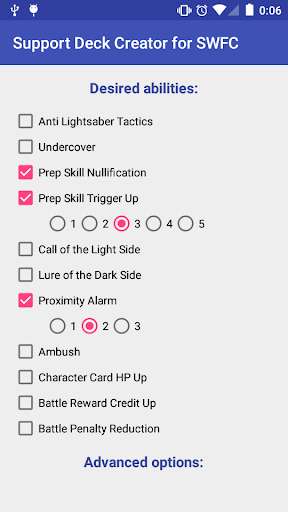 Emulate Android APK Support Deck Creator for SWFC Emulate Android APK Support Deck Creator for SWFC