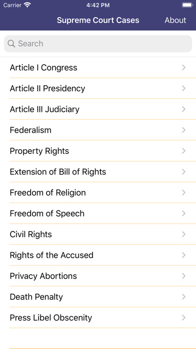Emulate iPhone app Supreme Court Decisions using MyAndroid Emulate iPhone app Supreme Court Decisions using MyAndroid