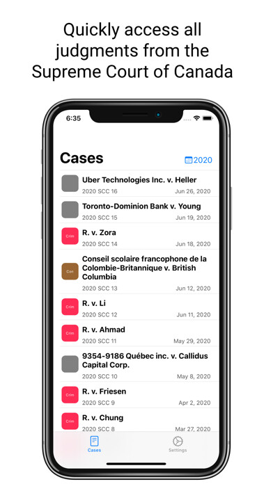 Emulate iPhone app Supreme Court of Canada Cases using MyAndroid Emulate iPhone app Supreme Court of Canada Cases using MyAndroid