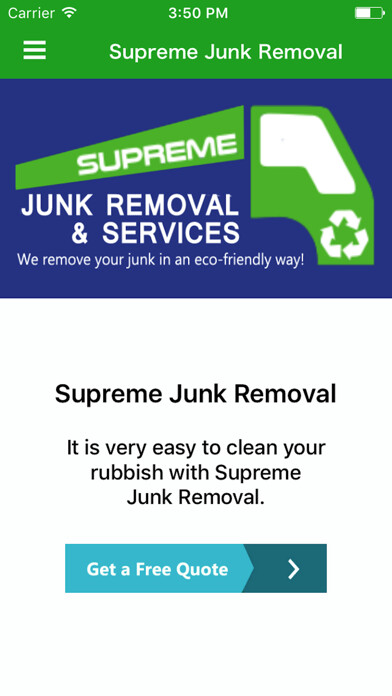 Emulate iPhone app Supreme Junk Removal using MyAndroid Emulate iPhone app Supreme Junk Removal using MyAndroid