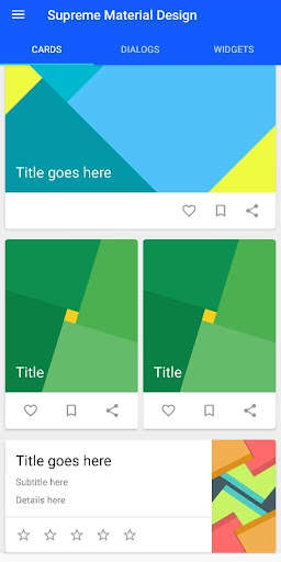 Emulate Supreme Material Design from MyAndroid or run Supreme Material Design using MyAndroid