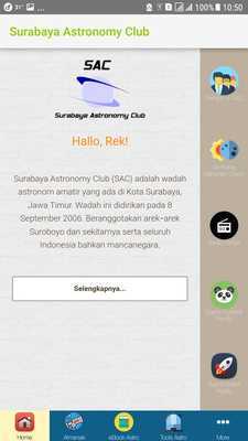 Emulate Android APK Surabaya Astronomy Club