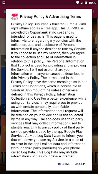 Run android online APK Surah Al Jinn mp3 offline from MyAndroid or emulate Surah Al Jinn mp3 offline using MyAndroid