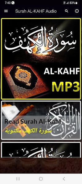 Run android online APK Surah al Kahf Full MP3 OFFLINE from MyAndroid or emulate Surah al Kahf Full MP3 OFFLINE using MyAndroid Run android online APK Surah al Kahf Full MP3 OFFLINE from MyAndroid or emulate Surah al Kahf Full MP3 OFFLINE using MyAndroid