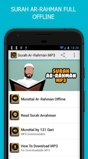 Run android online APK Surah Ar Rahman 131 Qari from MyAndroid or emulate Surah Ar Rahman 131 Qari using MyAndroid