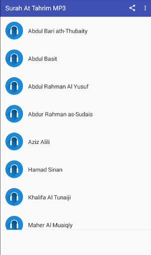 Run android online APK Surah At Tahrim MP3 from MyAndroid or emulate Surah At Tahrim MP3 using MyAndroid