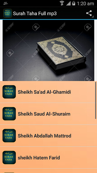 Emulate Android APK Surah Taha Full mp3