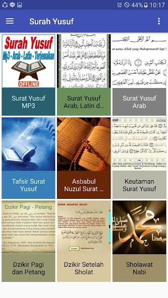 Run android online APK Surah Yusuf Mp3 Arab Latin dan Terjemahan from MyAndroid or emulate Surah Yusuf Mp3 Arab Latin dan Terjemahan using MyAndroid